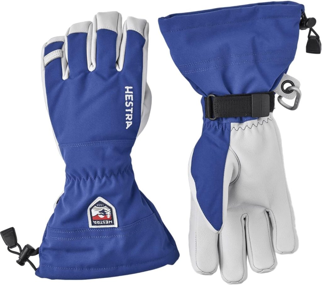 Hestra Army Leather Heli Ski Glove – Classic 5-Finger Snow Glove for Skiing, Snowboarding and Mountaineering Hestra Army Leather Heli Ski Glove – Classic 5-Finger Snow Glove for Skiing, Snowboarding and Mountaineering
