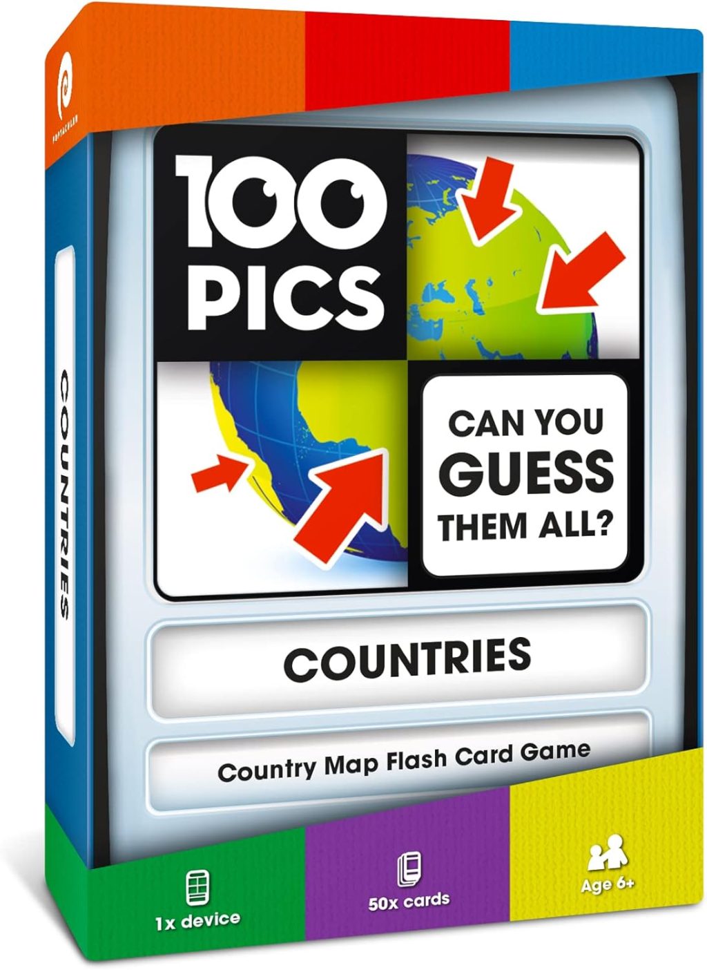 100 PICS Countries of The World Travel Game – Learn 100 Countries | Flash Cards with Slide Reveal Case | Geography Card Game, Gift, Stocking Stuffer | for Kids and Adults | Ages 6+ 100 PICS Countries of The World Travel Game – Learn 100 Countries | Flash Cards with Slide Reveal Case | Geography Card Game, Gift, Stocking Stuffer | for Kids and Adults | Ages 6+