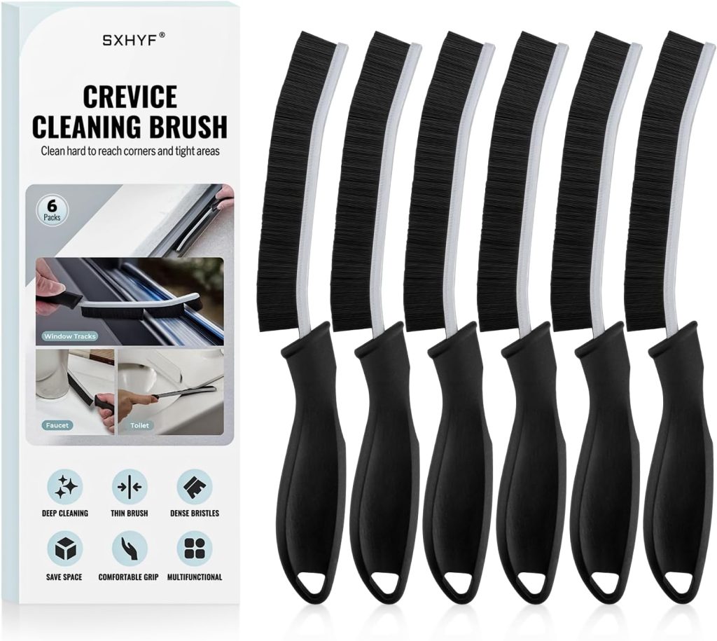 SXhyf Cleaning Brush – Hard Bristle Crevice Cleaning Brush, Multifunctional Gap Scrub Brush, Home Essentials, Bathroom Cleaner Tools for Household Use, Kitchen, Window, Faucet, S1110SE SXhyf Cleaning Brush – Hard Bristle Crevice Cleaning Brush, Multifunctional Gap Scrub Brush, Home Essentials, Bathroom Cleaner Tools for Household Use, Kitchen, Window, Faucet, S1110SE