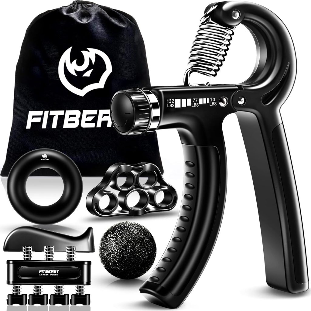 FitBeast Grip Strengthener Forearm Strengthener Hand Grips Strengthener Kit – 5 Pack Adjustable Resistance FitBeast Grip Strengthener Forearm Strengthener Hand Grips Strengthener Kit – 5 Pack Adjustable Resistance