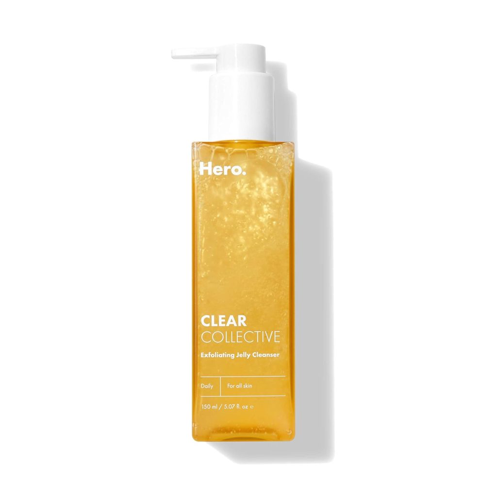 Hero Cosmetics Clear Collective Exfoliating Jelly Cleanser – Gentle Daily Foam Facial Cleanser, Removes Oil and Dead Skin, Fragrance and Paraben Free (5.07 fl oz) Hero Cosmetics Clear Collective Exfoliating Jelly Cleanser – Gentle Daily Foam Facial Cleanser, Removes Oil and Dead Skin, Fragrance and Paraben Free (5.07 fl oz)