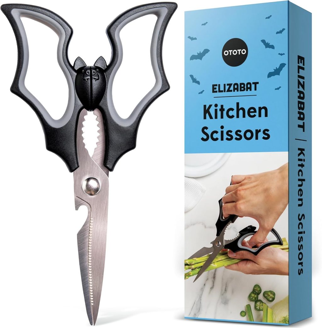 OTOTO Elizabat Kitchen Scissors – Halloween Goth Cute Bat Kitchen Shears, Gothic Scissors Kitchen Utensils – Spooky Bats Halloween Gifts, Kitchen Gadgets OTOTO Elizabat Kitchen Scissors – Halloween Goth Cute Bat Kitchen Shears, Gothic Scissors Kitchen Utensils – Spooky Bats Halloween Gifts, Kitchen Gadgets