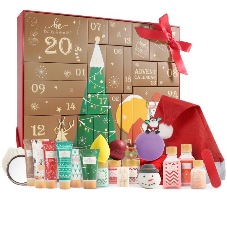 Advent Calendar 2024 BODY & EARTH Christmas Gifts for Women Christmas Stocking Stuffers 24 Days of Beauty Advent Calendar 24PCS 2024 Skincare Advent Calendar