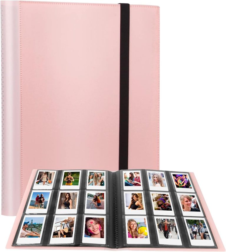 432 Pockets Mini Photo Album for Fujifilm Instax Mini 11 12 evo 90 70 9 8+ 8 LiPlay Instant Camera,for Polaroid Snap SnapTouch PIC-300 Z2300 Instant Camera (pink)