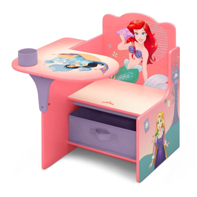 Delta Children Chair Desk with Storage Bin, Disney Princess