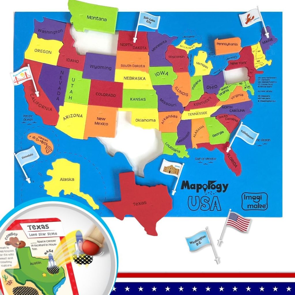 Imagimake Mapology United States Flash Card Puzzle with Flags, Country- Capitals | Educational Toys for Kids Ages 5-8 | Learn Geography Puzzles for kids Ages 8-10 | Christmas Gift for Boys & Girls Imagimake Mapology United States Flash Card Puzzle with Flags, Country- Capitals | Educational Toys for Kids Ages 5-8 | Learn Geography Puzzles for kids Ages 8-10 | Christmas Gift for Boys & Girls