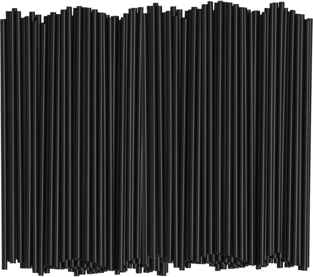 Comfy Package [1000 Count] 5 Inch Coffee & Cocktail Stirrers/Straws Disposable Plastic Sip Stir Swizzle Sticks – Black