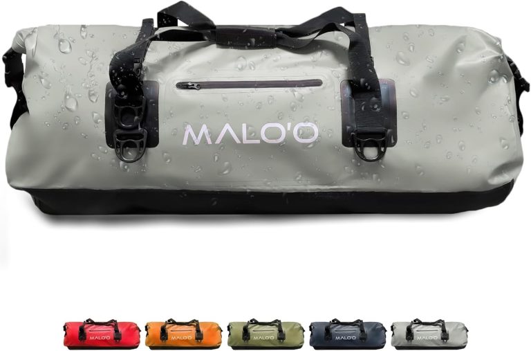 Malo’o Waterproof Roll-Top Duffel – 100L – Keep Gear Dry for Outdoor Adventures – Pockets & Molle Loops