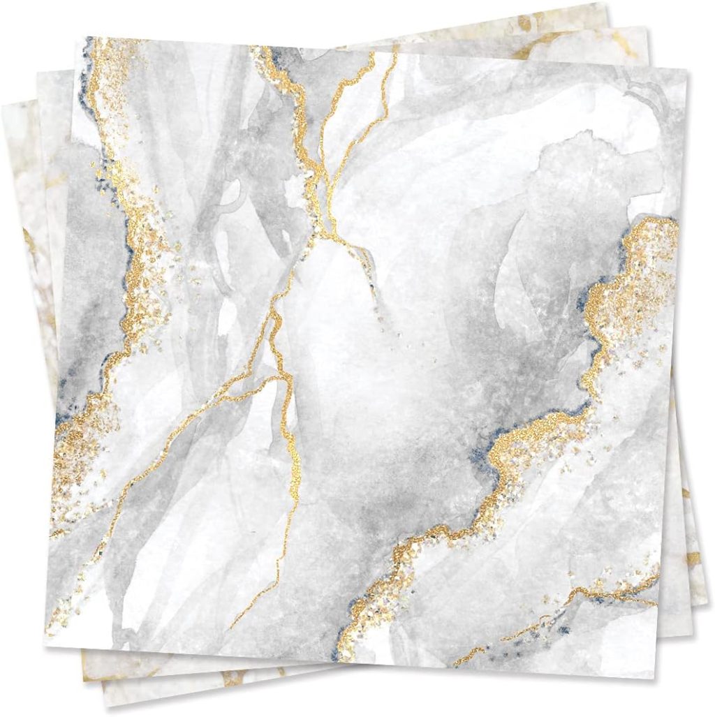 funlife 10Pcs Peel and Stick Kitchen Backsplash, Self-Adhesive Waterproof Tile Stickers, Retro Wall Decals for Home Bathroom Laundry Room Decor, 5.9″x5.9″ White Gold Marble funlife 10Pcs Peel and Stick Kitchen Backsplash, Self-Adhesive Waterproof Tile Stickers, Retro Wall Decals for Home Bathroom Laundry Room Decor, 5.9″x5.9″ White Gold Marble