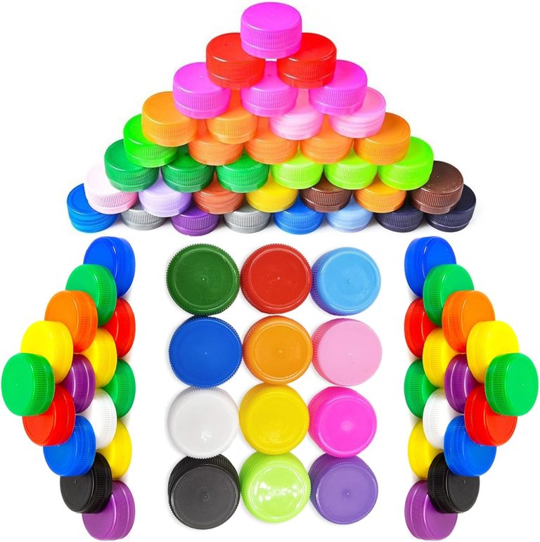 Plastic Bottle Caps for Crafts,for DIY Home Decor, DIY Craft Scrapbook, and Creative Gifts (220)