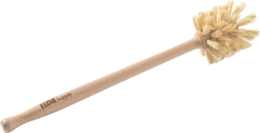 Bottle Brush, 14in Extra Long German Beechwood Handle, Strong Hemp Bristles, Zero Waste, Cleans and Scrubs Hard to Reach Wide Mouth Jars, Glasses, and Tumblers Bottle Brush, 14in Extra Long German Beechwood Handle, Strong Hemp Bristles, Zero Waste, Cleans and Scrubs Hard to Reach Wide Mouth Jars, Glasses, and Tumblers