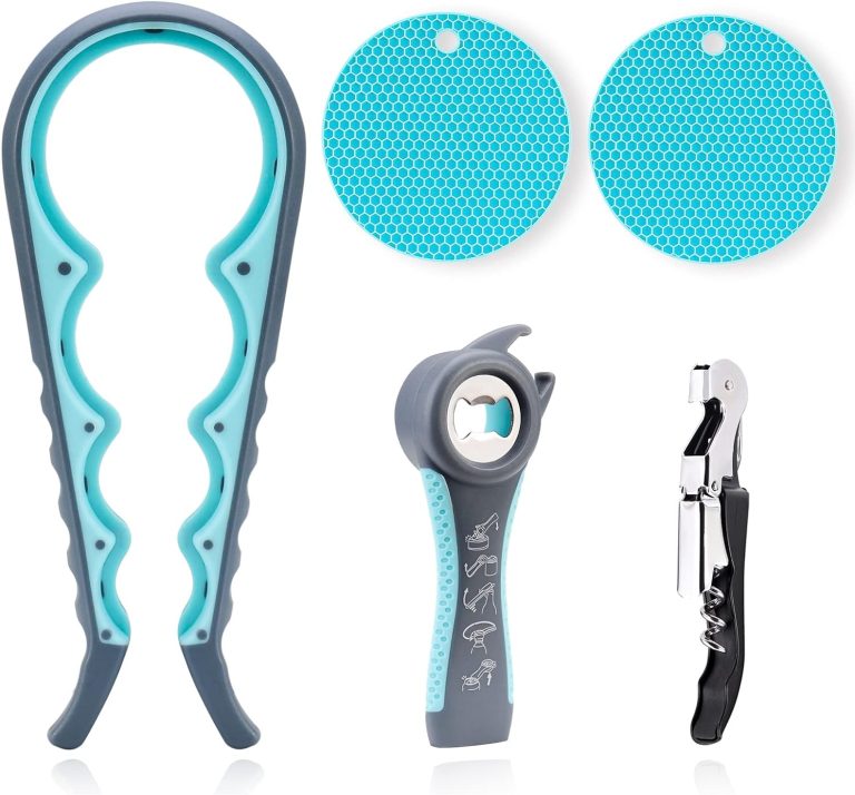 Jar Opener Gripper For Seniors With Arthritis: Rubber Bottle Opener For Arthritic Hands – Silicone Jar Lid Openers Grippers For Opening Jars And Bottles – Easy Can Opener Gripper For Weak Hands