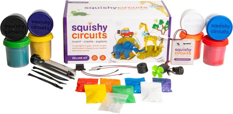 Deluxe Kit – Explore Electrical Circuits with Play Dough – STEM Science Kits for Kids Age 8-12 – Fun and Educational at Home, Classroom, Camp, and More!