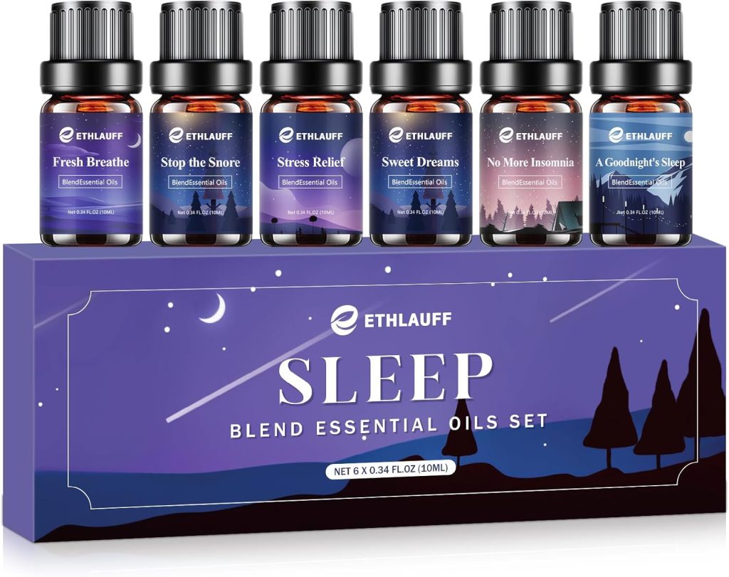 Sleep Essential Oils Set-(Relax, Stress Relief,Fresh Breathe, Sweet Dreams) Essential Oils Blends for Diffusers,Candle Making Scents,Relaxation Gift for Women and Men Sleep Essential Oils Set-(Relax, Stress Relief,Fresh Breathe, Sweet Dreams) Essential Oils Blends for Diffusers,Candle Making Scents,Relaxation Gift for Women and Men