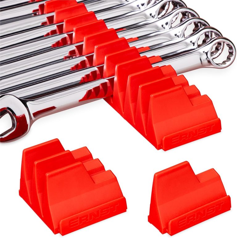 Ernst Manufacturing Wrench Pro Wrench Storage for 20 Wrenches – Red – Made in the USA