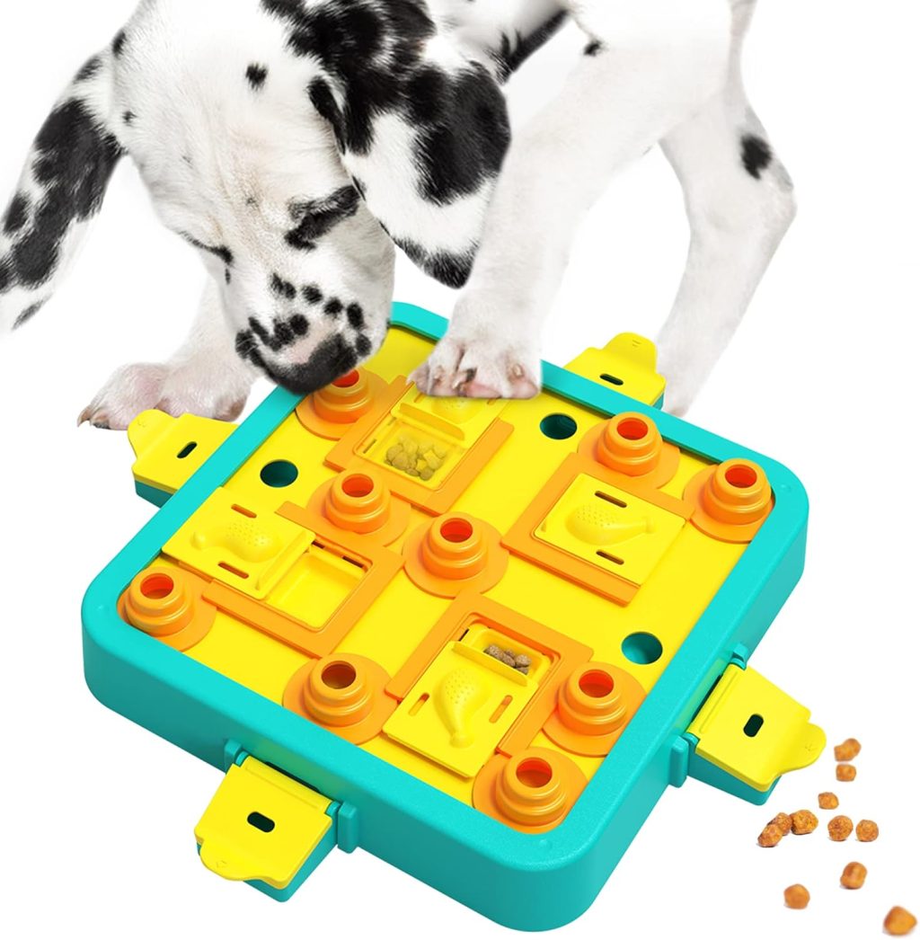Dog Puzzle Toys, Level 3 in 1 Interactive Dog Toys for Boredom, Funny Feeding Toy for IQ Training Brain Stimulating, Treat Dispenser Dog Toy for Large Medium Small Dogs Dog Puzzle Toys, Level 3 in 1 Interactive Dog Toys for Boredom, Funny Feeding Toy for IQ Training Brain Stimulating, Treat Dispenser Dog Toy for Large Medium Small Dogs