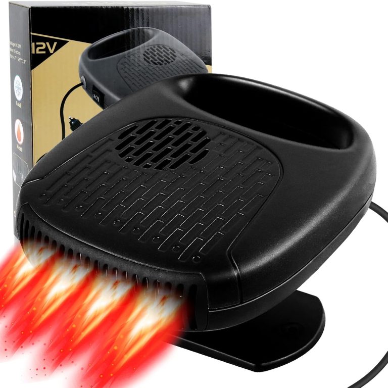 Car Heater 2 in 1 Automobile Windshield Fast Heaters That Plugs Into Cigarette Lighter Portable Fast Heating Defrosting Defogger 12V