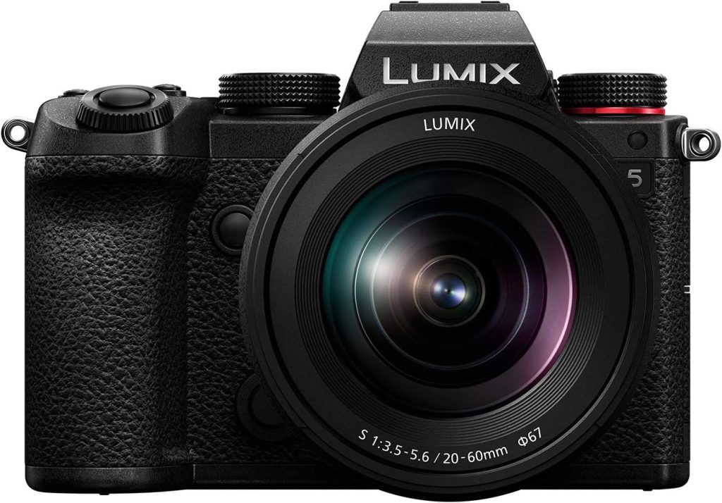 Panasonic LUMIX S5 Full Frame Mirrorless Camera, 4K 60P Video Recording with Flip Screen & WiFi, LUMIX S 20-60mm F3.5-5.6 Lens, L-Mount, 5-Axis Dual I.S., DC-S5KK (Black) Panasonic LUMIX S5 Full Frame Mirrorless Camera, 4K 60P Video Recording with Flip Screen & WiFi, LUMIX S 20-60mm F3.5-5.6 Lens, L-Mount, 5-Axis Dual I.S., DC-S5KK (Black)