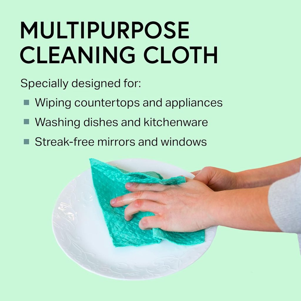 Swedish Dishcloth Cellulose Sponge Cloths – Bulk 10 Pack of Eco-Friendly No Odor Reusable Cleaning Cloths for Kitchen – Absorbent Dish Cloth Hand Towel (10 Dishcloths – Assorted) Swedish Dishcloth Cellulose Sponge Cloths – Bulk 10 Pack of Eco-Friendly No Odor Reusable Cleaning Cloths for Kitchen – Absorbent Dish Cloth Hand Towel (10 Dishcloths – Assorted)