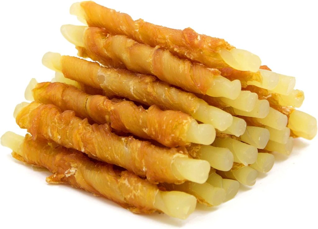 Jungle Calling Rawhide Free Treats for Dogs, Chicken Wrapped Cod Sticks Dog Treats, Soft Chewy Treats for Training Rewards, 10.6 oz (Chicken) Jungle Calling Rawhide Free Treats for Dogs, Chicken Wrapped Cod Sticks Dog Treats, Soft Chewy Treats for Training Rewards, 10.6 oz (Chicken)