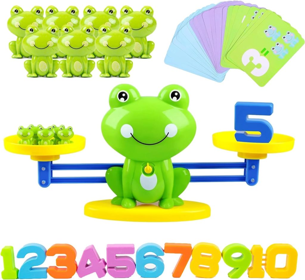 Frog Balance Counting Toys, Cool Math Learning Games for Boys and Girls, Educational Number Toy Preschool Frog Balance Counting Toys, Fun Children’s Gift STEM Math Games Toys for Kids Age 3+ (63 PCS) Frog Balance Counting Toys, Cool Math Learning Games for Boys and Girls, Educational Number Toy Preschool Frog Balance Counting Toys, Fun Children’s Gift STEM Math Games Toys for Kids Age 3+ (63 PCS)
