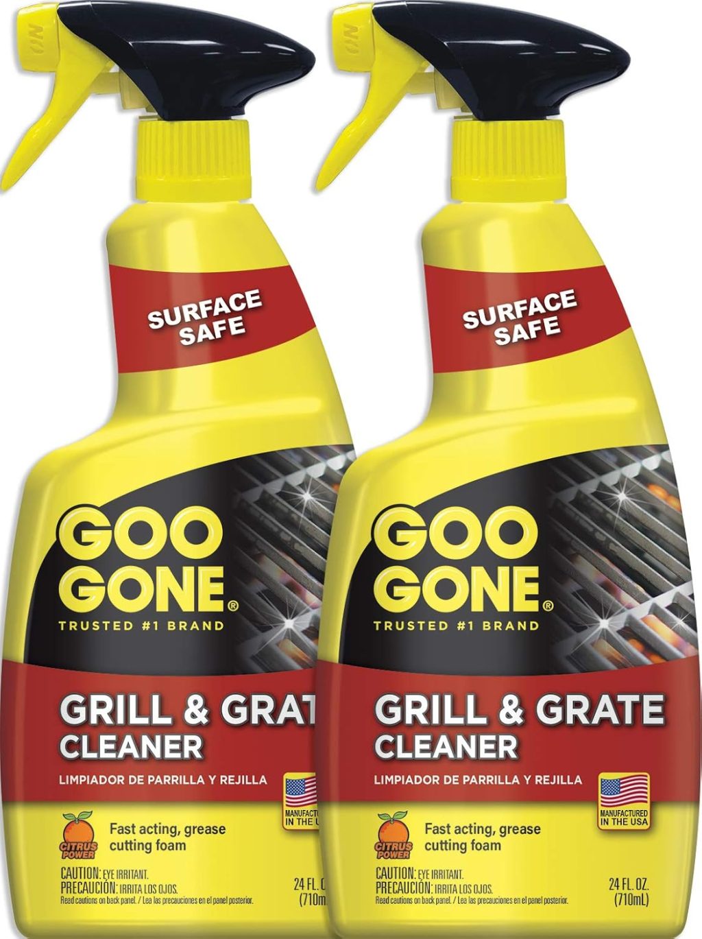 Goo Gone Grill and Grate Cleaner Spray (2 Pack) Cleans and Degreases BBQ Cooking Grates and Racks, Pellet and Electric Smokers- 24 Ounce Goo Gone Grill and Grate Cleaner Spray (2 Pack) Cleans and Degreases BBQ Cooking Grates and Racks, Pellet and Electric Smokers- 24 Ounce