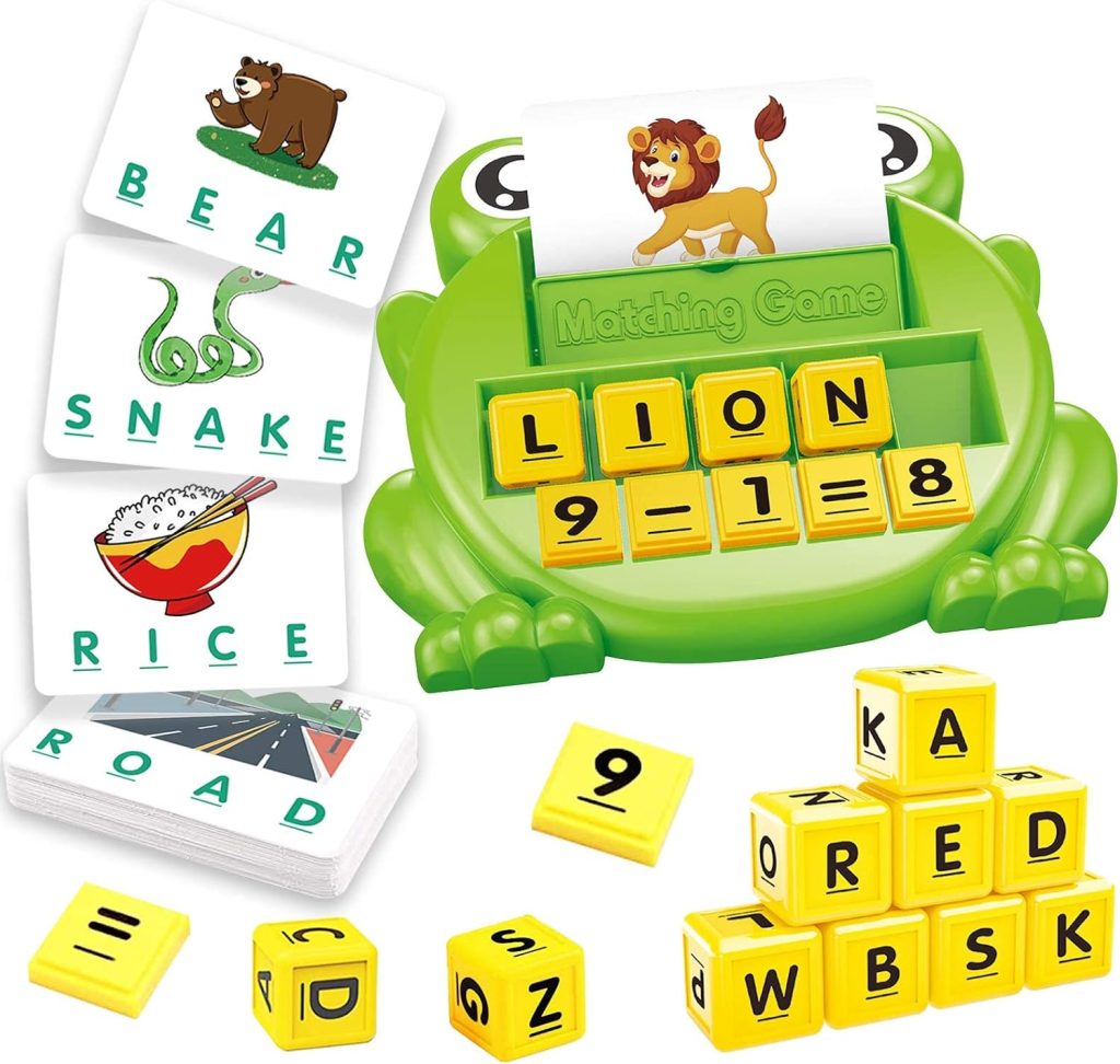 Learning Toys for Kids Birthday Gift, Matching Letter Game and Math Games, Preschool Educational Toys for Ages 3-8, Birthday Party Halloween Xmas Easter Gifts for 3 4 5 6 7 8 Year Old Boys Girls Learning Toys for Kids Birthday Gift, Matching Letter Game and Math Games, Preschool Educational Toys for Ages 3-8, Birthday Party Halloween Xmas Easter Gifts for 3 4 5 6 7 8 Year Old Boys Girls
