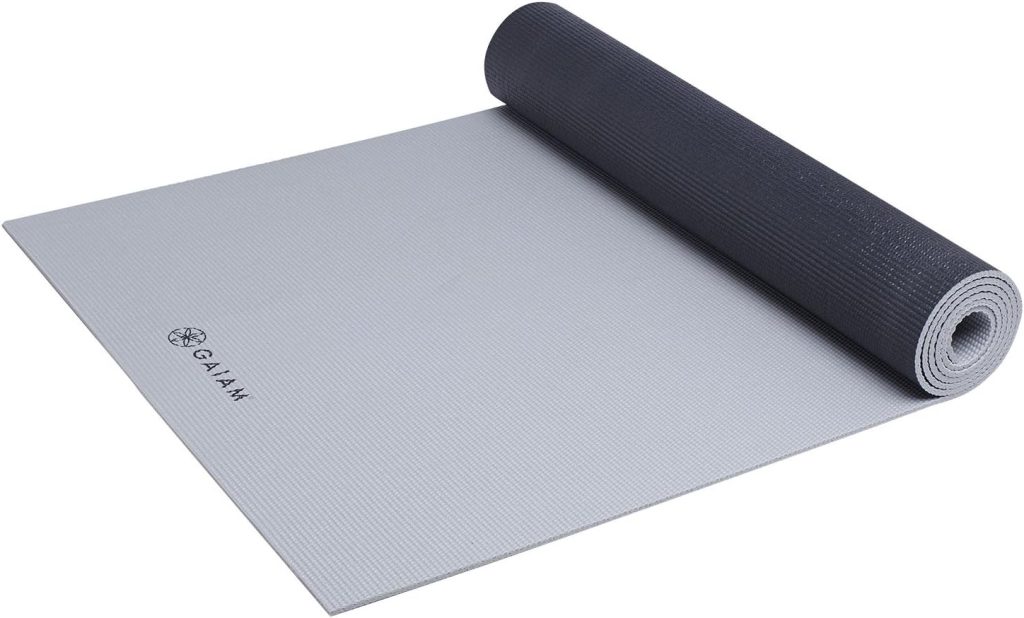 Athletic Yoga Gaiam Athletic Yoga Series dynaMAT Xtra-Wide Mat, Black/Gray, 5mm Athletic Yoga Gaiam Athletic Yoga Series dynaMAT Xtra-Wide Mat, Black/Gray, 5mm