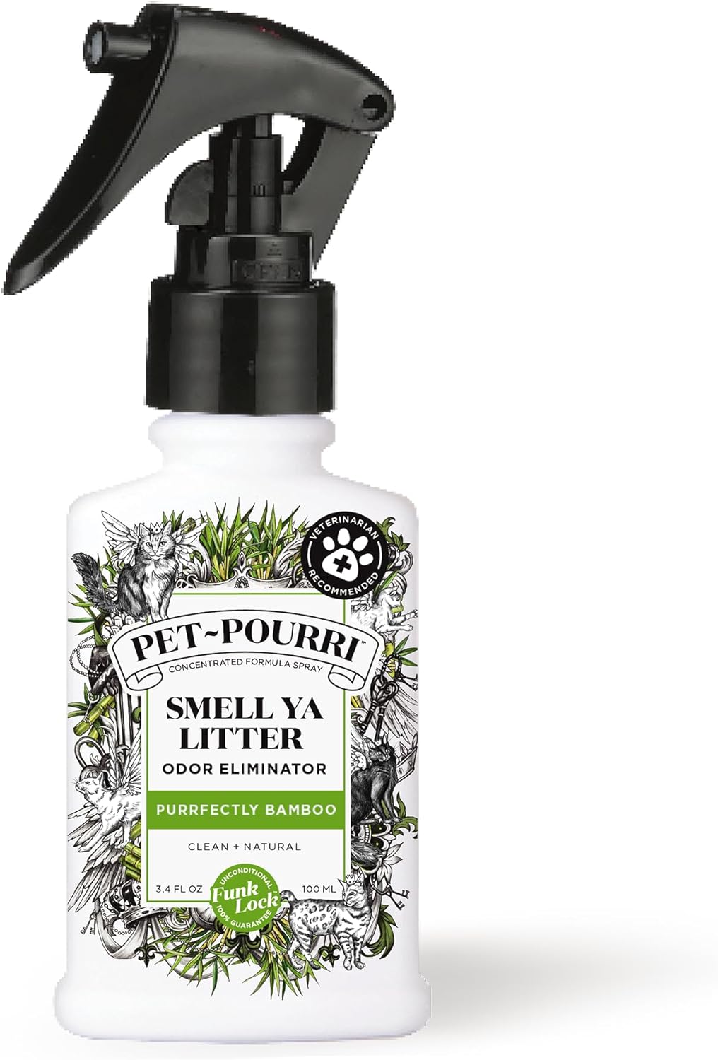 Pet-Pourri Smell Ya Litter Box Odor Freshener Spray, Purrfectly Bamboo, 3.4 Fl Oz – Bamboo (Veterinarian Recommended) Pet-Pourri Smell Ya Litter Box Odor Freshener Spray, Purrfectly Bamboo, 3.4 Fl Oz – Bamboo (Veterinarian Recommended)