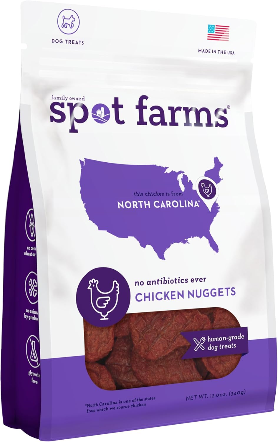 Spot Farms Chicken Nuggets Healthy All Natural Dog Treats Human Grade Grain Free 12 oz Spot Farms Chicken Nuggets Healthy All Natural Dog Treats Human Grade Grain Free 12 oz