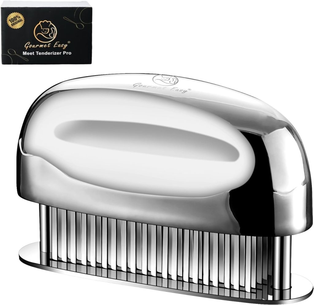 Meat Tenderizer Tool, Ultra Sharp Needle Blades 100% Stainless-Steel, Heavy-Duty Kitchen Gadgets, Hand Held Meat Tenderizer Needle Tool, Cooking Gadget for Tenderizing Chicken, Steak, Veal, BBQ Meat Tenderizer Tool, Ultra Sharp Needle Blades 100% Stainless-Steel, Heavy-Duty Kitchen Gadgets, Hand Held Meat Tenderizer Needle Tool, Cooking Gadget for Tenderizing Chicken, Steak, Veal, BBQ