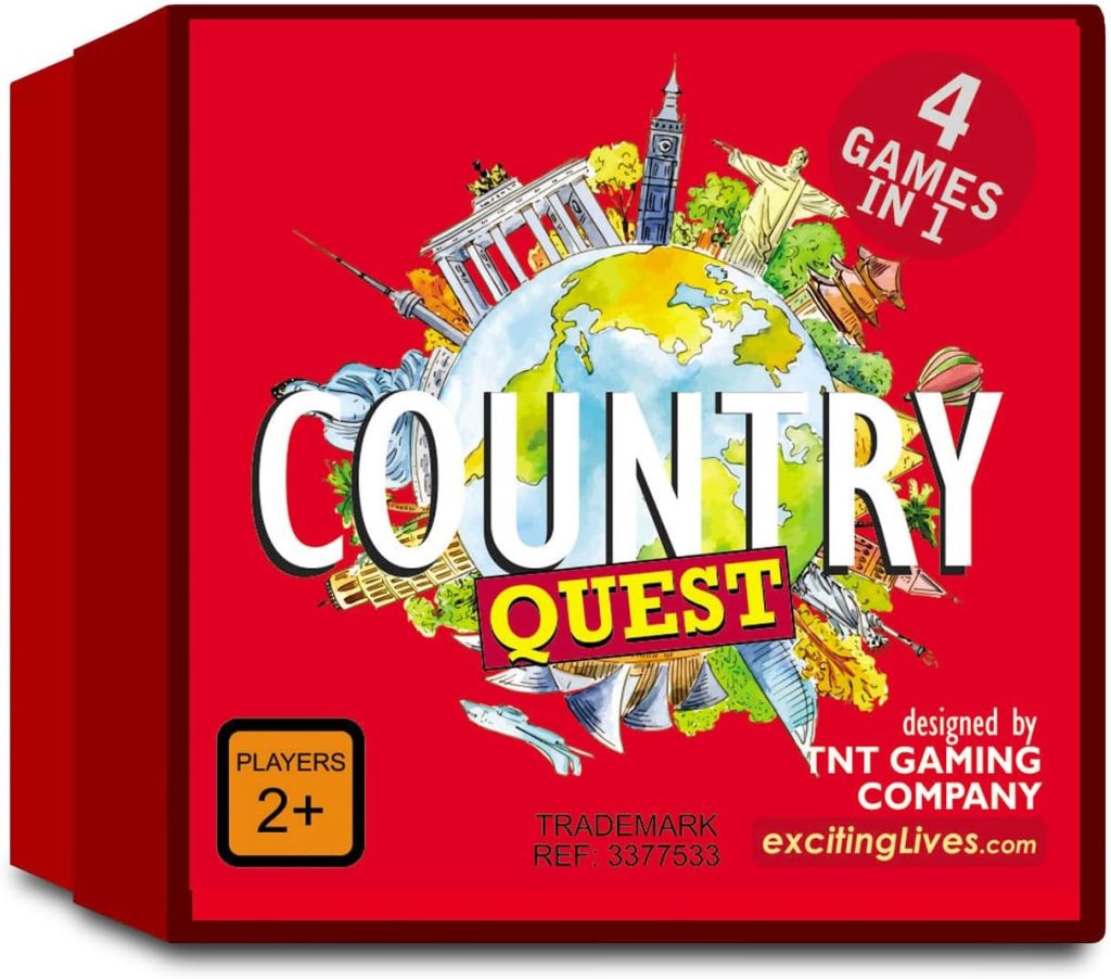 Tnt Gaming Company Country Quest – Kids World Knowledge Card Game Tnt Gaming Company Country Quest – Kids World Knowledge Card Game