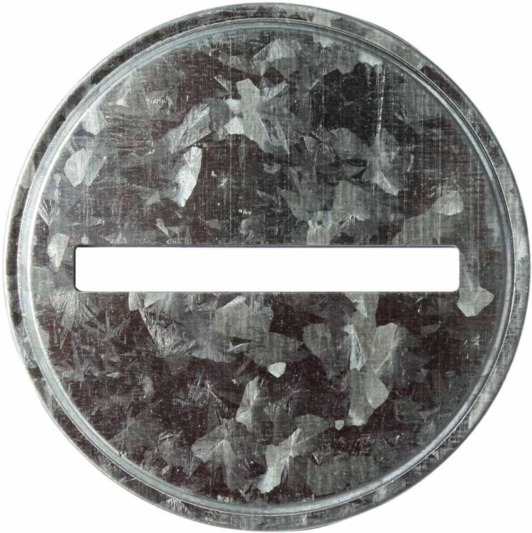 Coin Slot Bank Galvanized Metal Lid Inserts for Mason, Ball, Canning Jars (10 Pack, Wide Mouth)