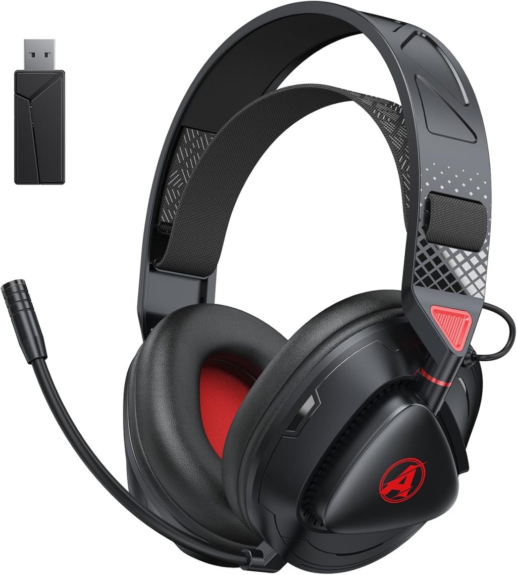 PH3 Wireless Gaming Headset for PS5, PS4, Switch, PC, Mac, Wireless Gaming Headphones with Microphone, Low Latency 2.4GHz Bluetooth PS5 Headset with Lossless Audio, 50Hrs Battery, Rotation, Black PH3 Wireless Gaming Headset for PS5, PS4, Switch, PC, Mac, Wireless Gaming Headphones with Microphone, Low Latency 2.4GHz Bluetooth PS5 Headset with Lossless Audio, 50Hrs Battery, Rotation, Black