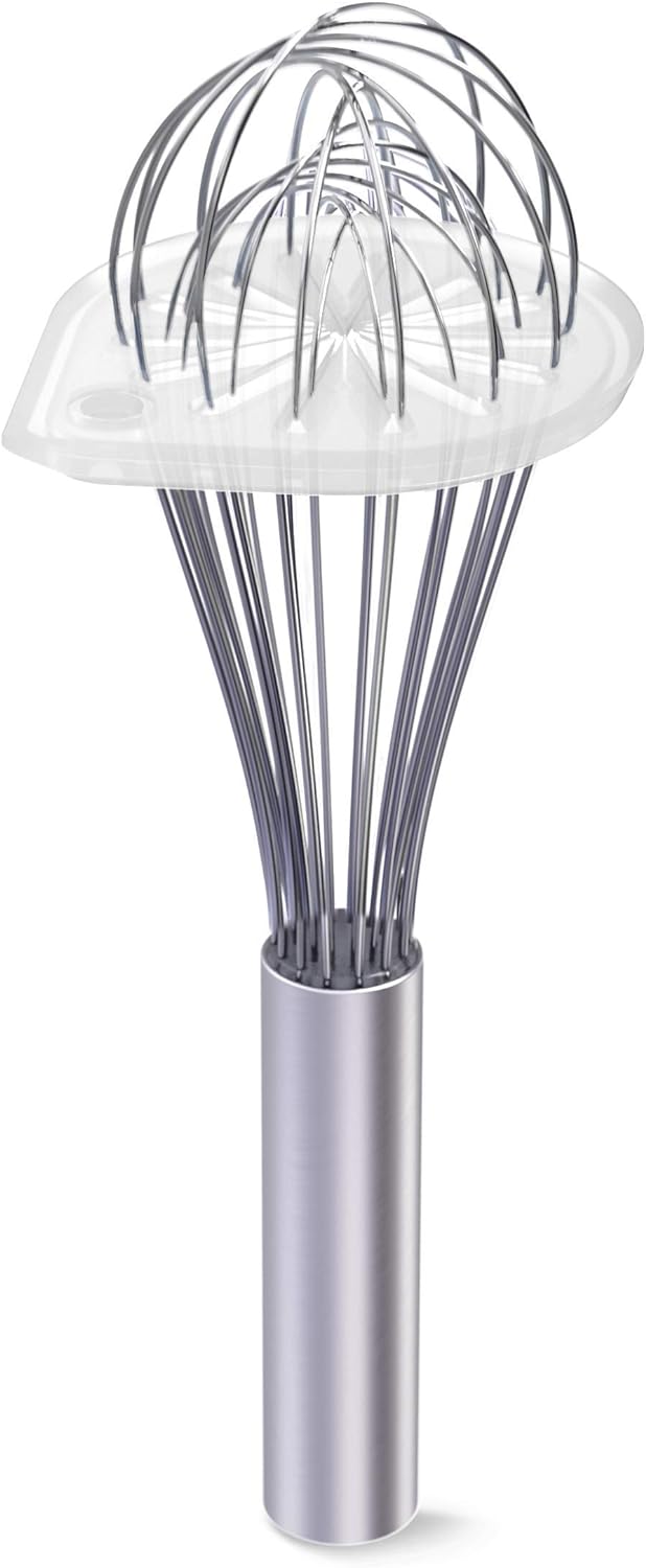 Wipe a Whisk Easily – Multipurpose Kitchen Tool Made In USA – Includes 11″ Stainless-Steel Whisk – Cool Baking Gadget, A Great Gift For Men & Women (2pc Whisk Wiper Set, Clear) Wipe a Whisk Easily – Multipurpose Kitchen Tool Made In USA – Includes 11″ Stainless-Steel Whisk – Cool Baking Gadget, A Great Gift For Men & Women (2pc Whisk Wiper Set, Clear)
