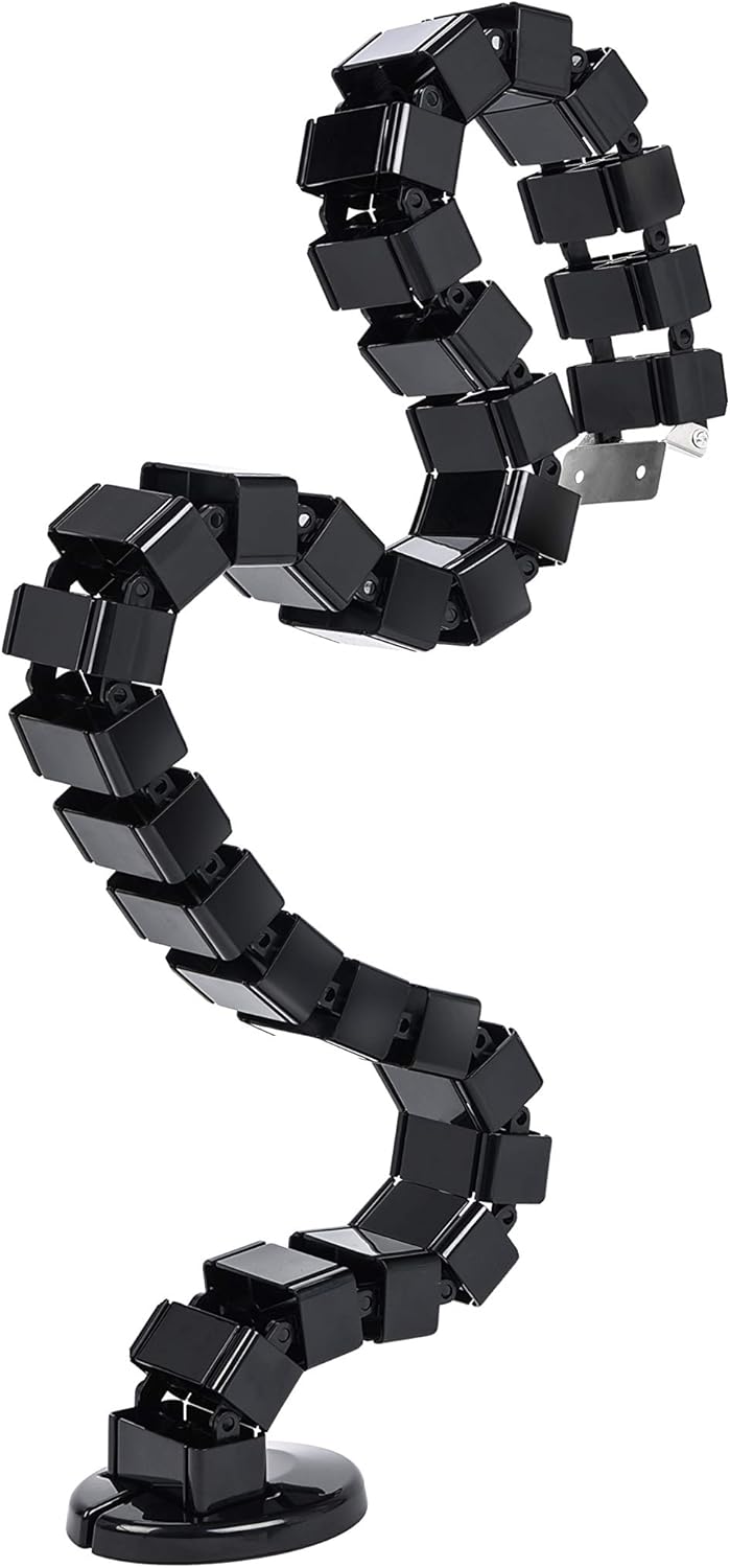 Vwindesk Vertebrae Cable Management Spine Kit | Height Adjustable Desk Quad Entry Wire Organizer, Black Vwindesk Vertebrae Cable Management Spine Kit | Height Adjustable Desk Quad Entry Wire Organizer, Black