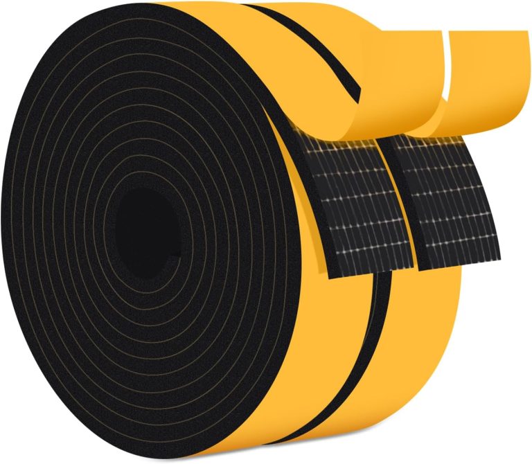 Closed Cell Weather Stripping for Various Door Seal and Window Insulation, Foam Strips Self Adhesive, SoundProof Weatherproof AC Seal, Shock-Absorbing, Winterizing (3/4 in x 1/8 in x 13Ft)