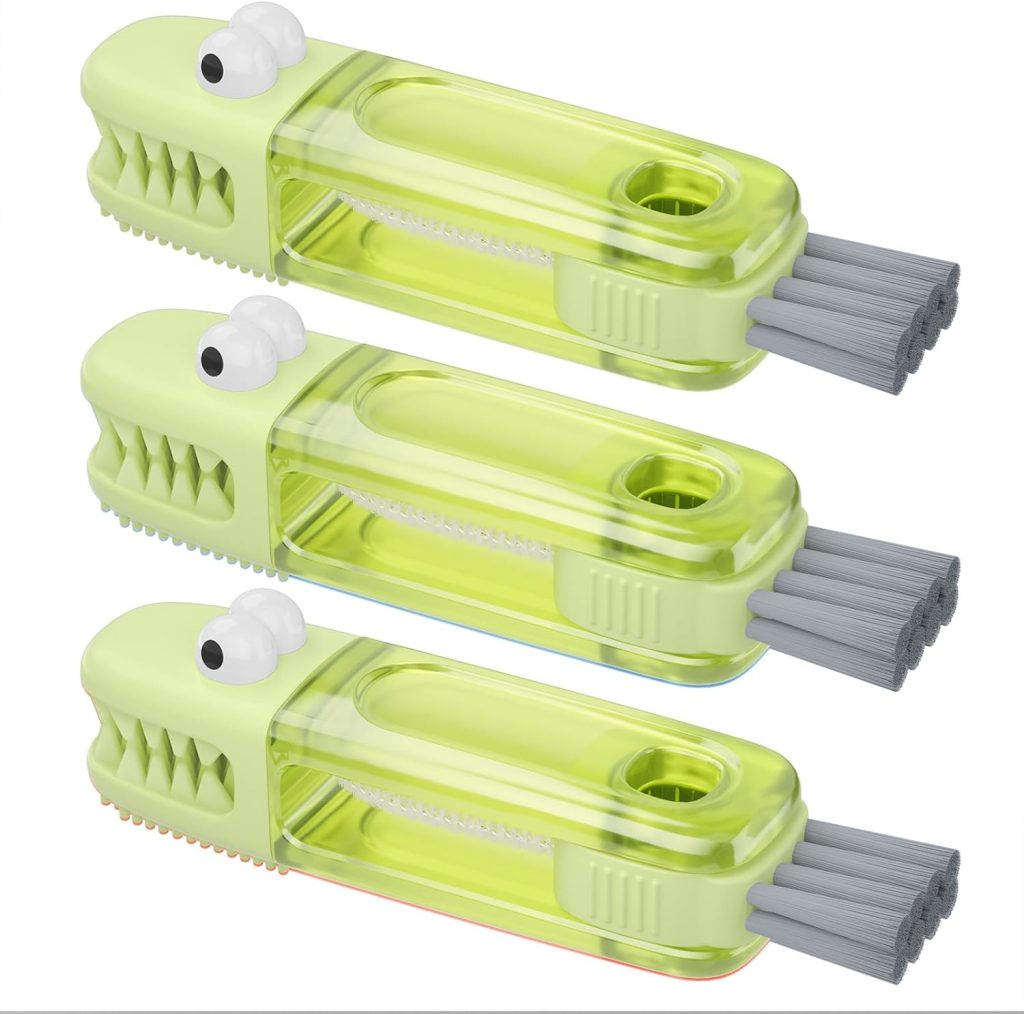 3 in 1 Cup Lid Gap Cleaning Brush Set, Multifunctional Bottle Cleaning Brush, Silicone Cup Lid Gap Cleaner, Home Kitchen Crevice Cleaning Tools (Green) 3 in 1 Cup Lid Gap Cleaning Brush Set, Multifunctional Bottle Cleaning Brush, Silicone Cup Lid Gap Cleaner, Home Kitchen Crevice Cleaning Tools (Green)