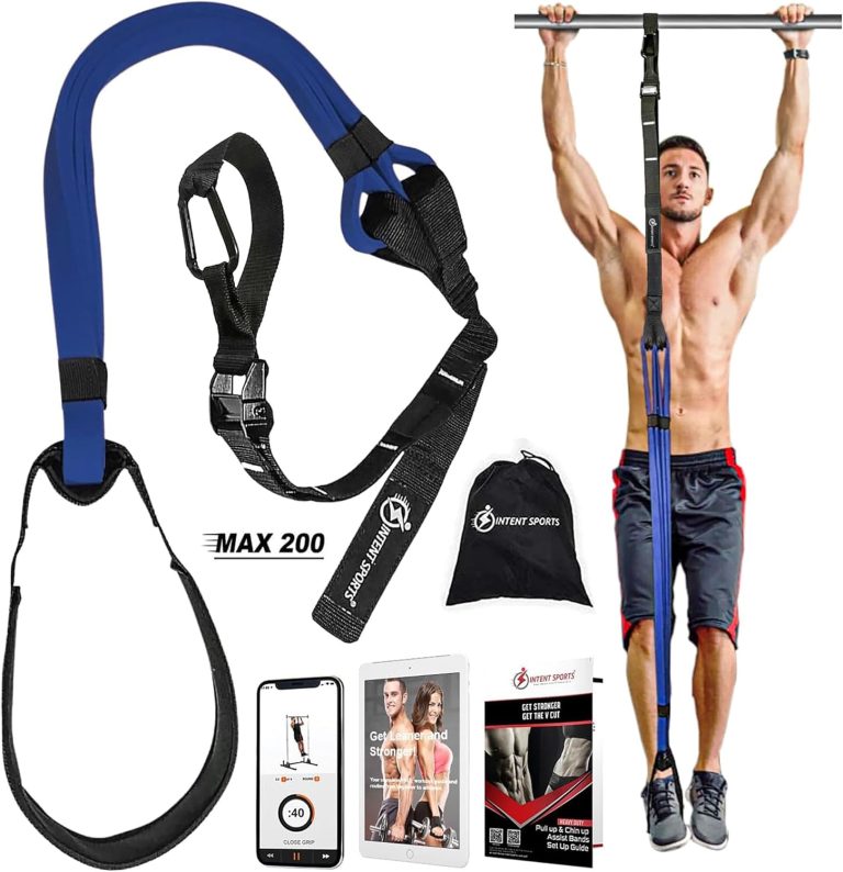 INTENT SPORTS Pull Up Assist Bands – Assistance and Resistance Bands for Pull-Up, Fitness, Body Stretching, Chin Up, Weightlifting, Powerlifting, Heavy Duty, Exercise Videos, eBook (Patented)