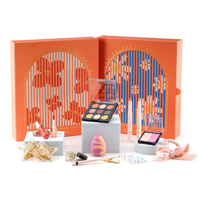 Color Nymph Makeup Advent Calendar 2024, 12 Days Advent Calendar New Year Valentine’s Day Gift Sets Beauty Cosmetic Full Starter Kit For Teens, Daughter, Girlfriend Holiday Surprise Gift (Orange)