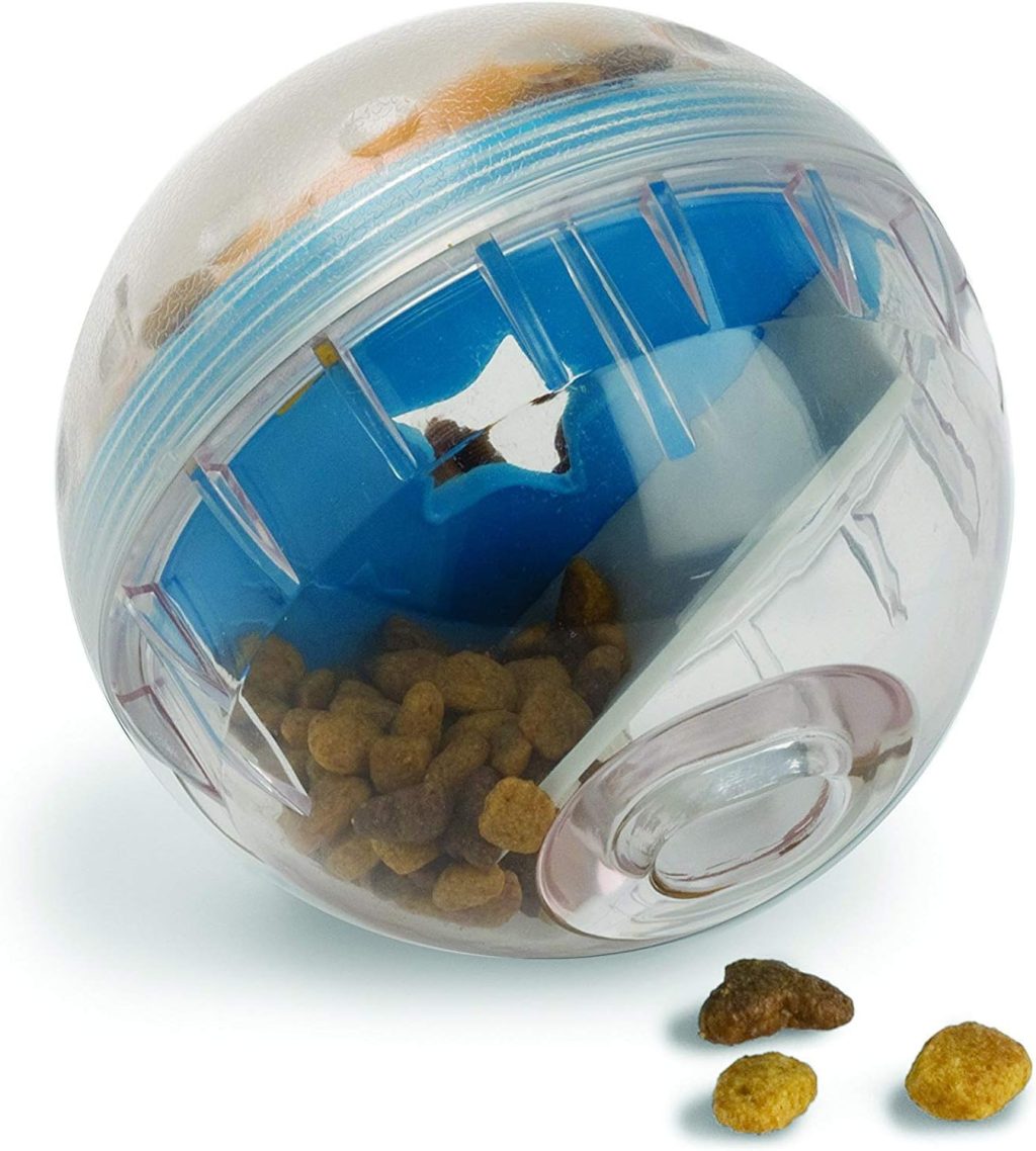 Pet Zone IQ Treat Ball Dog Treat Dispenser Toy Ball Interactive Dog Toy – 4″ Dog Food Toy Stimulation, Slow Feeder Pet Zone IQ Treat Ball Dog Treat Dispenser Toy Ball Interactive Dog Toy – 4″ Dog Food Toy Stimulation, Slow Feeder