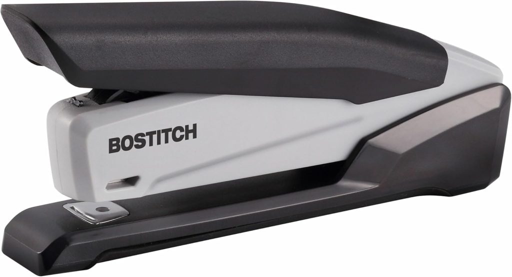 Bostitch Office Eco-Friendly Stapler, Compact 3-in-1 Desktop Stapler, Reduced Effort, Jam-Free, 20 Sheet Capacity, Black (1710) Bostitch Office Eco-Friendly Stapler, Compact 3-in-1 Desktop Stapler, Reduced Effort, Jam-Free, 20 Sheet Capacity, Black (1710)
