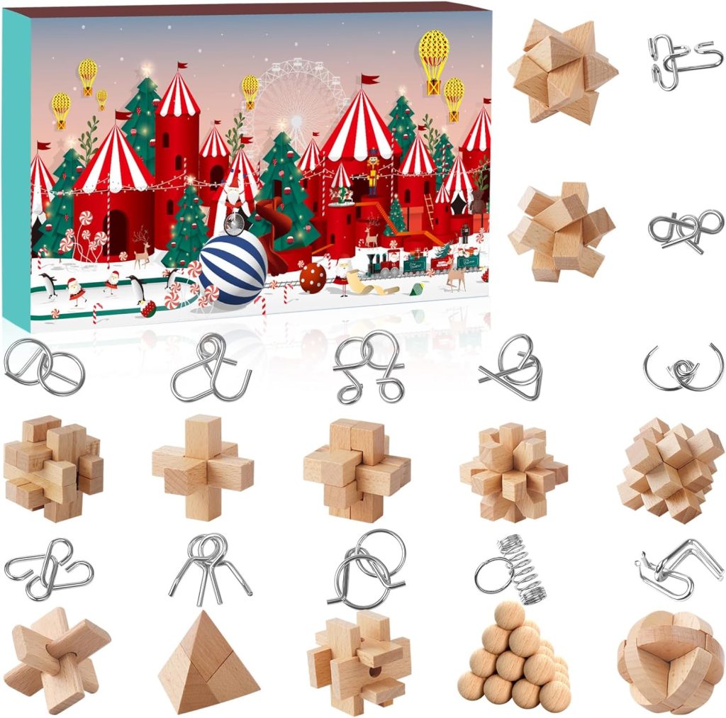Christmas Countdown Advent Calendar 2024 with 24 Brain Teaser for Xmas Countdown… Christmas Countdown Advent Calendar 2024 with 24 Brain Teaser for Xmas Countdown…