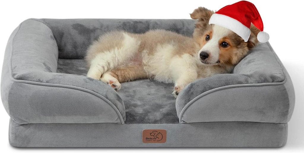Bedsure Orthopedic Dog Bed for Medium Dogs – Waterproof Dog Sofa Beds Medium, Supportive Foam Pet Couch Bed with Removable Washable Cover, Waterproof Lining and Nonskid Bottom, Grey, 28″x23″x6.5″ Bedsure Orthopedic Dog Bed for Medium Dogs – Waterproof Dog Sofa Beds Medium, Supportive Foam Pet Couch Bed with Removable Washable Cover, Waterproof Lining and Nonskid Bottom, Grey, 28″x23″x6.5″