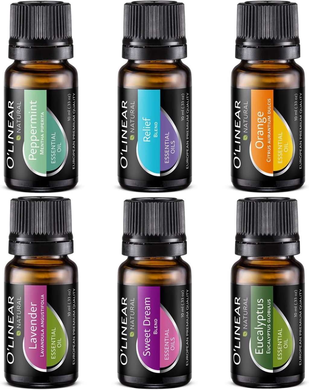 Essential Oils Set – 4 Oils & 2 Blends, Top 6 Essential Oils for Diffusers for Home, Stress Relief, Serenity Sleep Oil Blend Aromatherapy, Peppermint, Orange, Lavender, Eucalyptus Essential Oils Essential Oils Set – 4 Oils & 2 Blends, Top 6 Essential Oils for Diffusers for Home, Stress Relief, Serenity Sleep Oil Blend Aromatherapy, Peppermint, Orange, Lavender, Eucalyptus Essential Oils