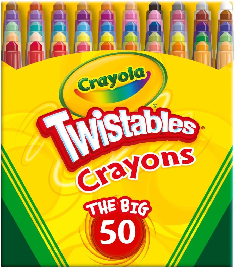 Crayola Mini Twistables Crayons (50ct), Crayons for Kids, Arts & Crafts Supplies, Toddler Crayons for Coloring Books, Stocking Stuffers Crayola Mini Twistables Crayons (50ct), Crayons for Kids, Arts & Crafts Supplies, Toddler Crayons for Coloring Books, Stocking Stuffers