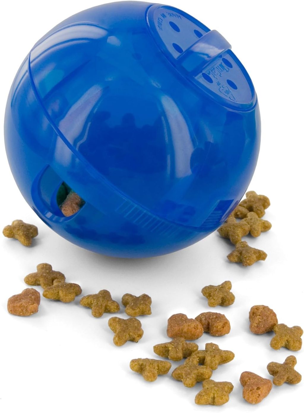 PetSafe Slimcat Slow Feeder Ball for Cats – Interactive Puzzle Game for Your Cat – Fill with Food and Treats – Great for Indoor Play for Kittens and Adult Cats, Portion Control and Fast Eaters (Blue) PetSafe Slimcat Slow Feeder Ball for Cats – Interactive Puzzle Game for Your Cat – Fill with Food and Treats – Great for Indoor Play for Kittens and Adult Cats, Portion Control and Fast Eaters (Blue)