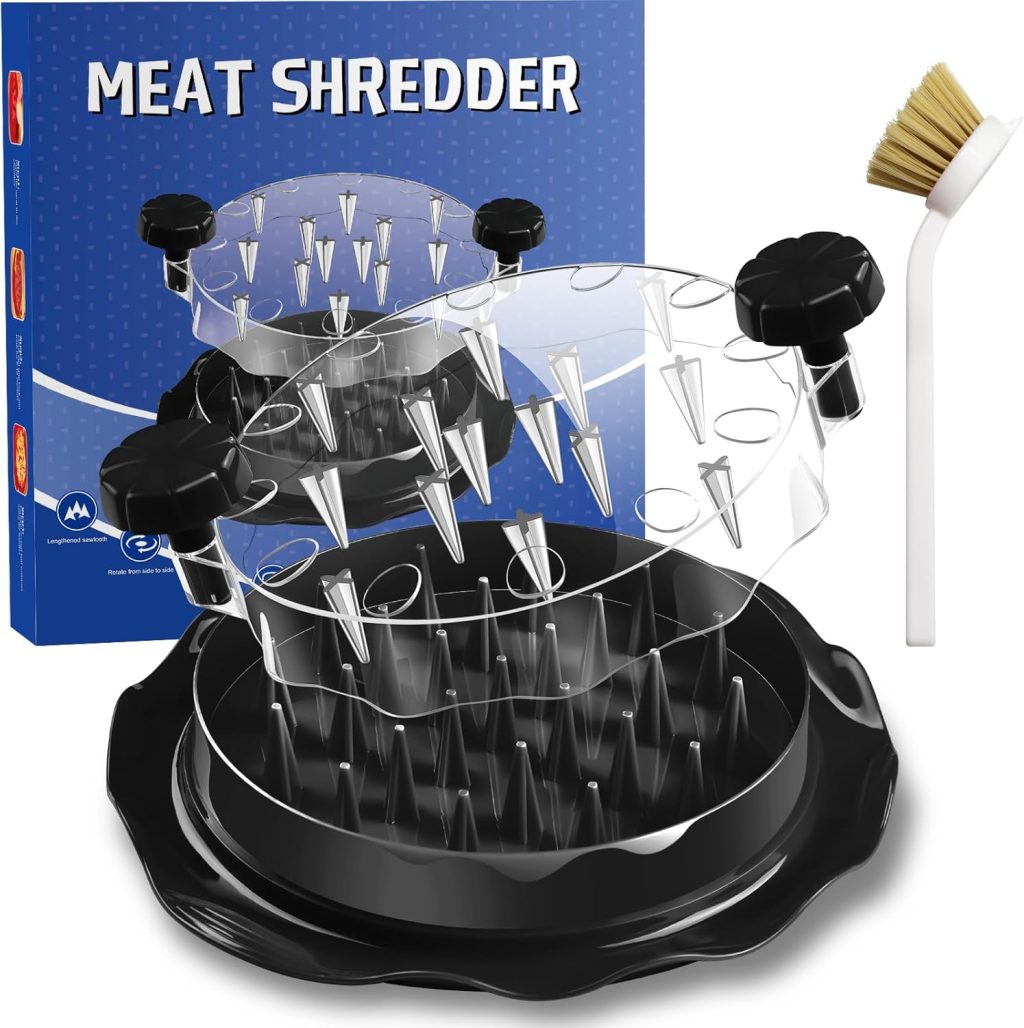 Chicken Shredder,Chicken Breast Shredder Tool Twist with Brush,Visible Meat Shredder Machine,Anti-Slip Strip,Ergonomic Handle,BPA Free,Heat Resistant,Suitable for Pork Beef Chicken Chicken Shredder,Chicken Breast Shredder Tool Twist with Brush,Visible Meat Shredder Machine,Anti-Slip Strip,Ergonomic Handle,BPA Free,Heat Resistant,Suitable for Pork Beef Chicken