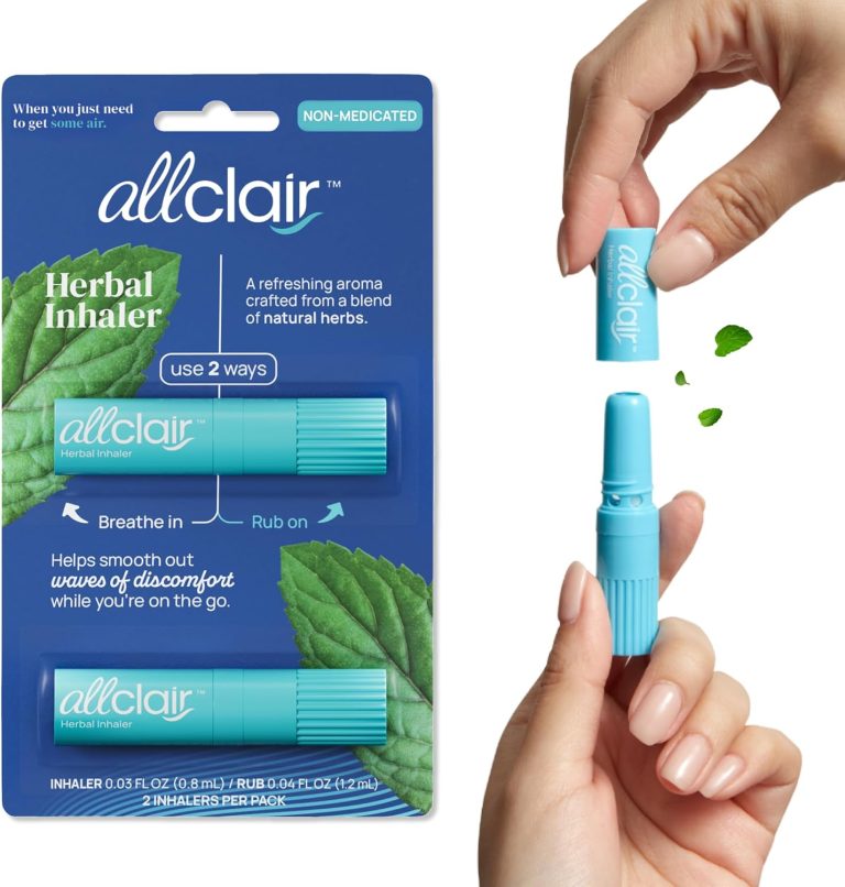 Herbal Inhaler – Natural Non-Medicated Relief for Nausea, Motion and Morning Sickness – Fast and Effective – Convenient and Portable – Safe for Anytime Use – Pack of 2 Inhalers