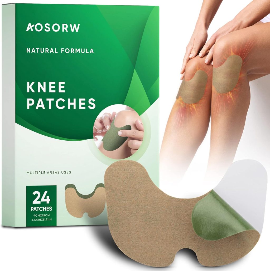 Knee Relief Heat Patches: 24 Count Natural Herbal Knees Arthritis Hot Patches Kit for Bone on Bone – Wormwood Relieving Paste Patch Products for Long Lasting Relief Muscle Joint Knee Relief Heat Patches: 24 Count Natural Herbal Knees Arthritis Hot Patches Kit for Bone on Bone – Wormwood Relieving Paste Patch Products for Long Lasting Relief Muscle Joint
